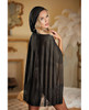Allure Lace & Mesh Cape w/Attached Waist Belt (G-String NOT included) Black O/S