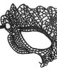 Shots Ouch Black & White Lace Eye Mask - Princess Black