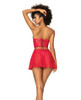 Wet Look Two In One Babydoll Red XL