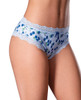 Sweet Treats Crotchless Boy Short w/Wicked Sensual Care Blueberry Lube - Blue L/XL