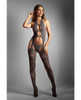 Sheer Worth The Wait Floral Fishnet Bodystocking w/G-String - Grey O/S