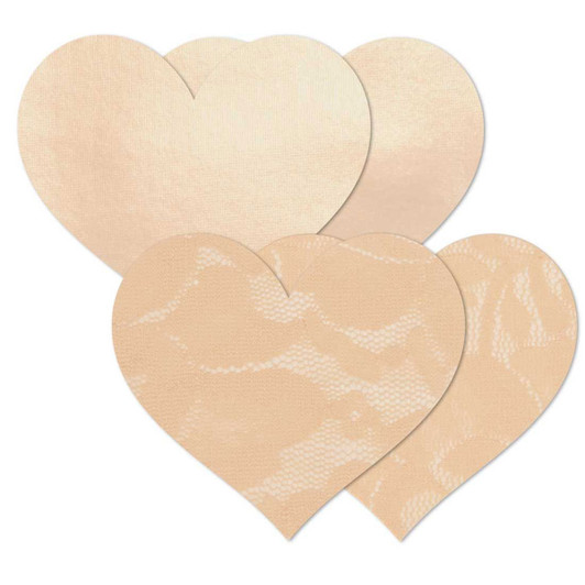 Nippies Basics Creme Hearts - Size B