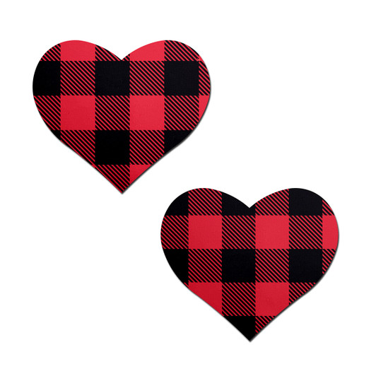 Pastease Plaid Red Hearts