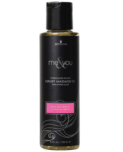 Sensuva Me &amp; You Massage Oil - 4.2 oz Grapefruit Vanilla