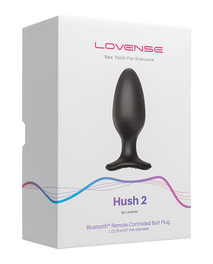 Lovense Hush 2 2.25&quot; Butt Plug - Black