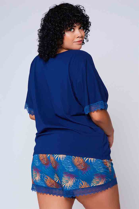 Jamie Blue Shorts Lounge Set