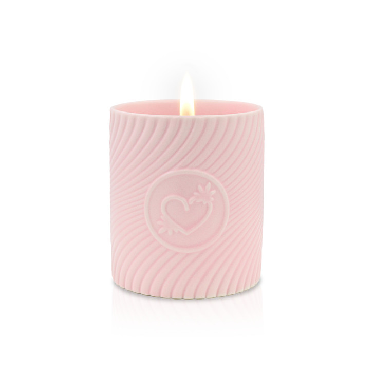 HighOnLove Pink Massage Candle - Lychee Martini