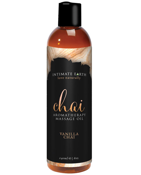Intimate Earth Chai Massage Oil - 240 ml Vanilla &amp; Chai