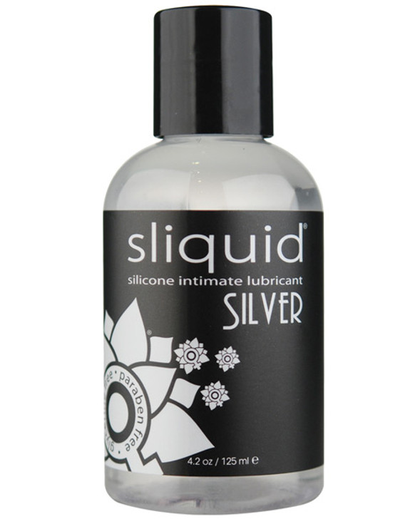 Sliquid Silver Silicone Lube Glycerine &amp; Paraben Free - 4.2 oz