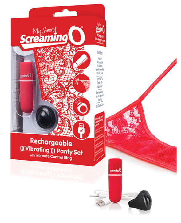 Screaming O My Secret Charged Remote Control Panty - Red