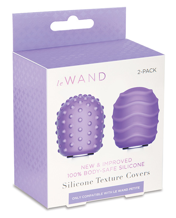 Le Wand Petite Pack of 2 Silicone Texture Covers - Violet