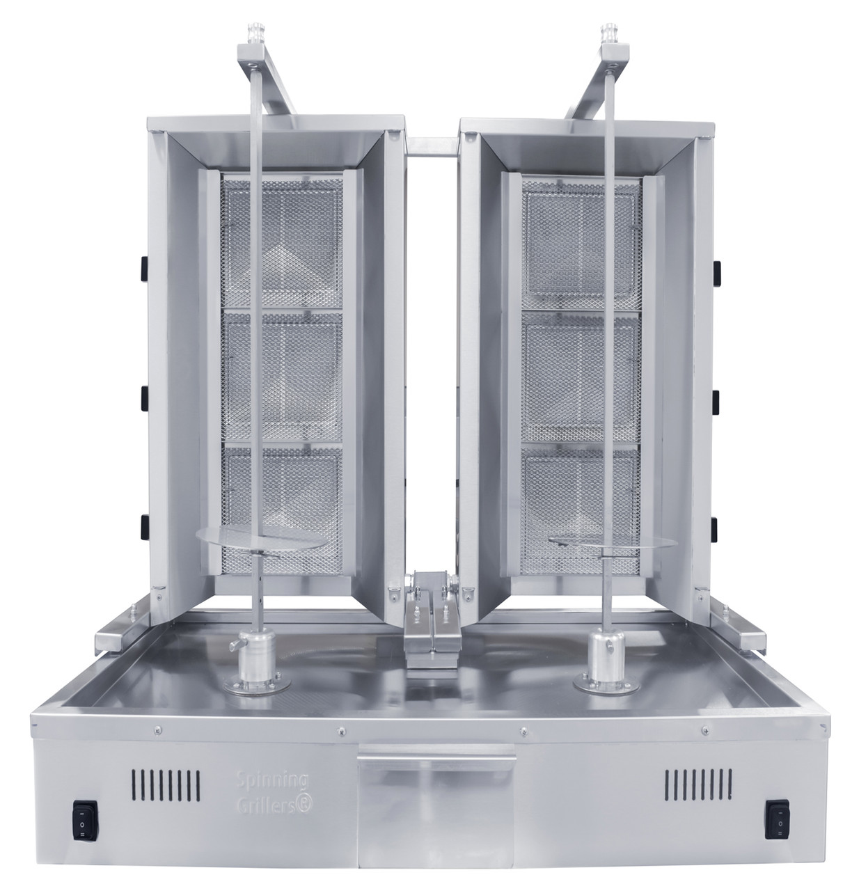 Duel Shawarma Machine - Commercial Vertical Broilers Of 3 Burners