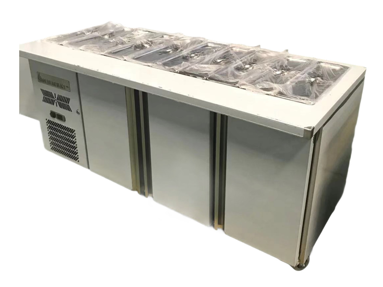 Kitchen Salad Bar / Restaurant Under Counter Freezer 1800 x 800 x 1000mm  Durable