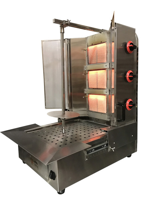 TFCFL Vertical Gas Broiler Shawarma Machine Doner Kebab Gyro Grill Machine  Rotisserie