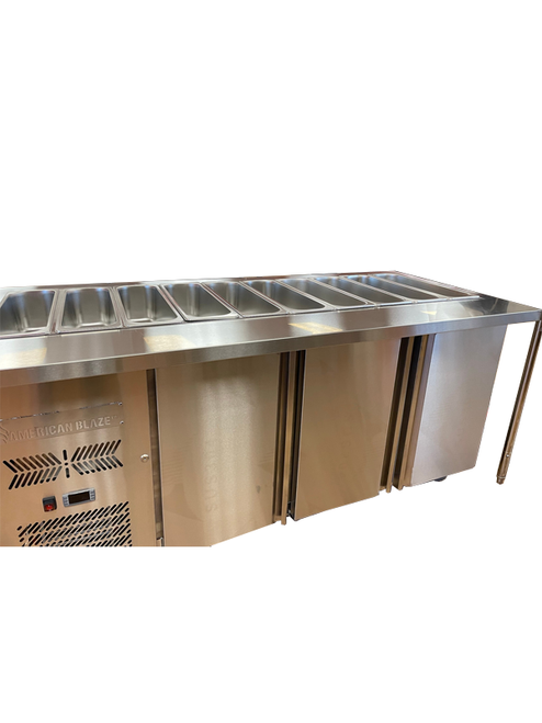 American Blaze Salad Serving Bar Counter Fridge