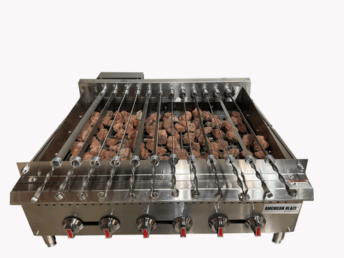 American Blaze 36" Lava & Gas Automatic Grill - 6 Burners