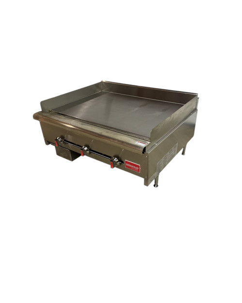 American Blaze Chrome Plated 36" Gas Griddle- Heavy Duty