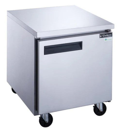 Dukers Single Door Undercounter Freezer in Stainless Steel 