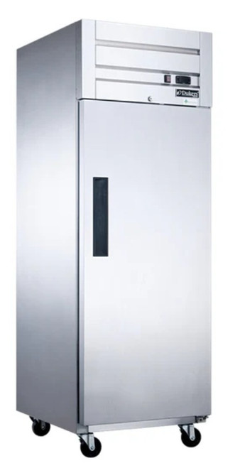 Dukers Commercial Single Door Top Mount Refrigerator in Stainless Steel D28AR