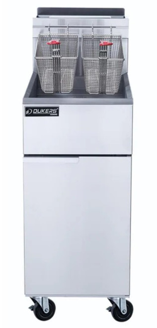 Dukers Natural Gas Fryer with 3 Tube Burners DCF3-NG