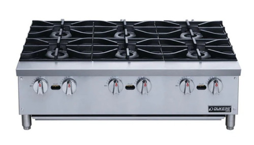 Dukers Hot Plate with 6 Burners DCHPB36