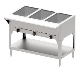 ASBER - Electric Food Warmer - 3 Wells