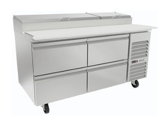 ASBER - 67" Pizza Prep Table W/ Drawers