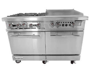 CONNERTON - 4 Open Burner, 24"Griddle Range, 2 Oven