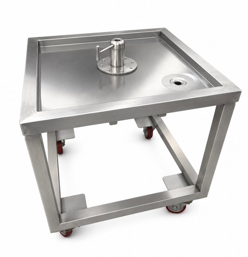 Spit With Stainless-Steel Cart