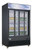 Dukers Commercial Glass Sliding 2-Door Merchandiser Refrigerator in Black DSM-47SR