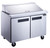 Dukers 2-Door Commercial Food Prep Table Refrigerator in Stainless Steel with Mega Top DSP36-15M-S2