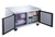 Dukers 2-Door Undercounter Freezer in Stainless Steel DUC36F