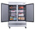 Dukers 2-Door Commercial Freezer in Stainless Steel D55F