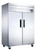 Dukers Commercial 2-Door Top Mount Freezer in Stainless Steel D55AF