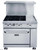 Dukers 36" Gas Range with Four (4) Open Burners & 12" Griddle DCR36-4B12GM Dukers 36" Gas Range with Four (4) Open Burners & 12" Griddle DCR36-4B12GM