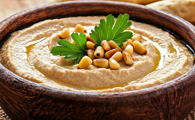 Whole Grain Hummus- Traditional Recipe