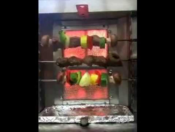 Beef Kebab made on the Vertical Rotisserie Machine