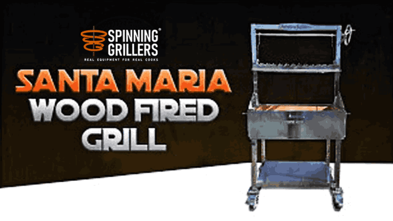 Stainless Steel Santa Maria Style Wood Fired Grill