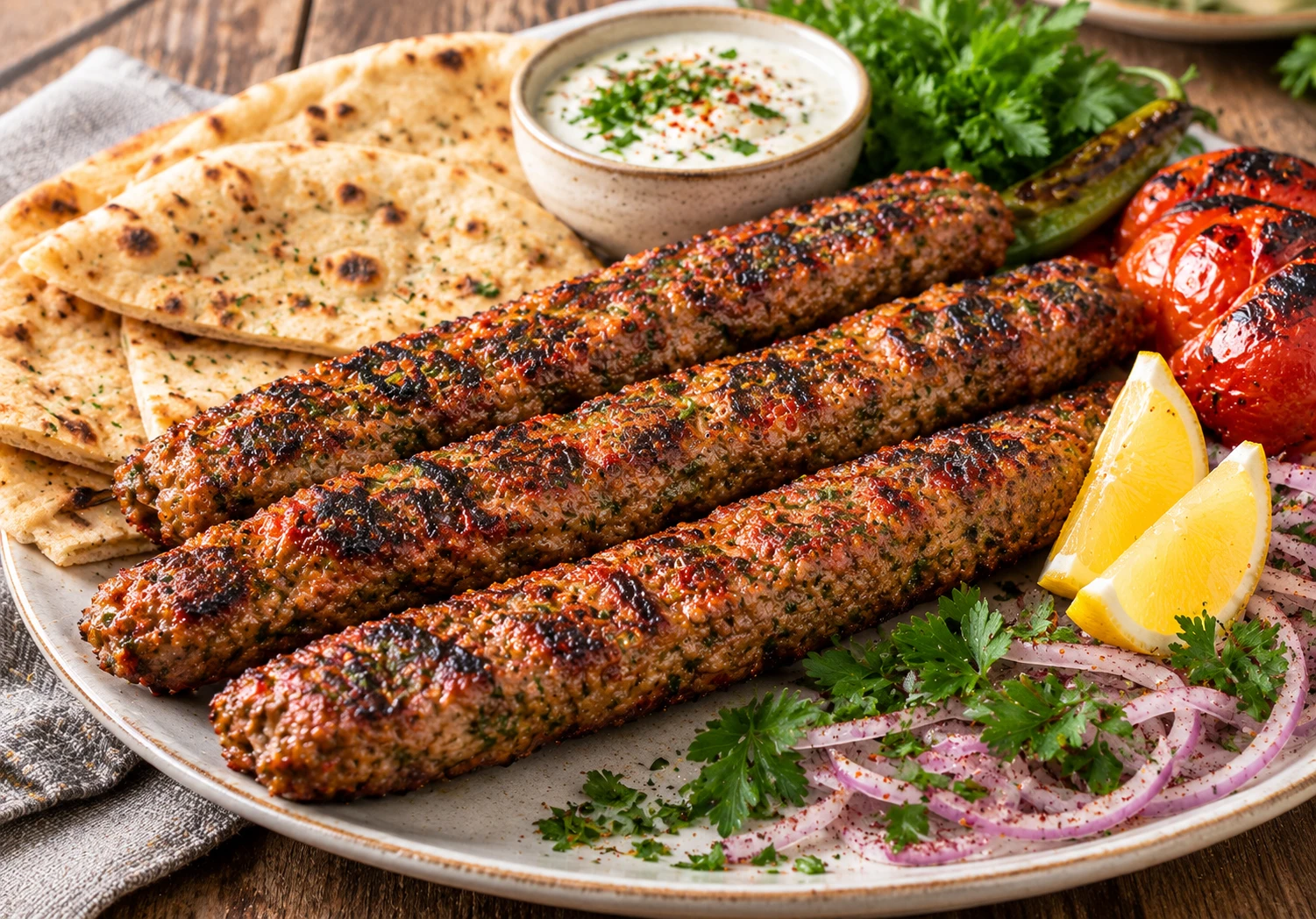 Lebanese Kafta Skewers Recipe