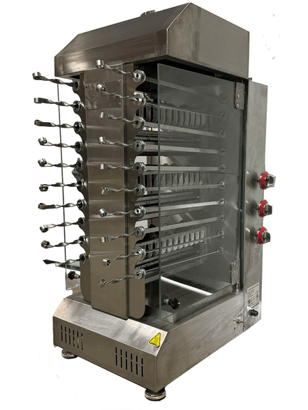 Rotisserie Kebab Grill 20 Skewers– Gas & Lava Automatic