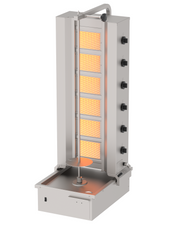 Doner Kebab Machine Gas, 6 Burner, Bottom Motor