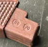 East German Brown Plastic Pebble Stock