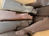 East German Brown Plastic Pebble Stock Set