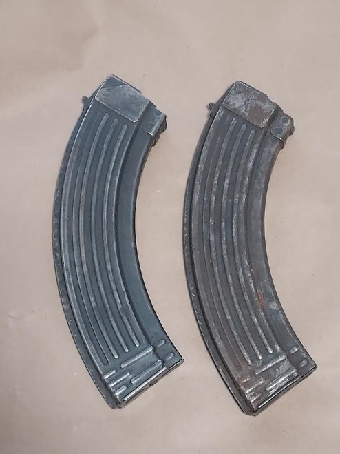 Used condition Romanian 40 round steel magazines, grade 4. Used condition Romanian 40 round steel magazines, grade 4.