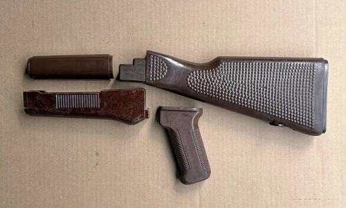 East German Brown Plastic Pebble Stock Set