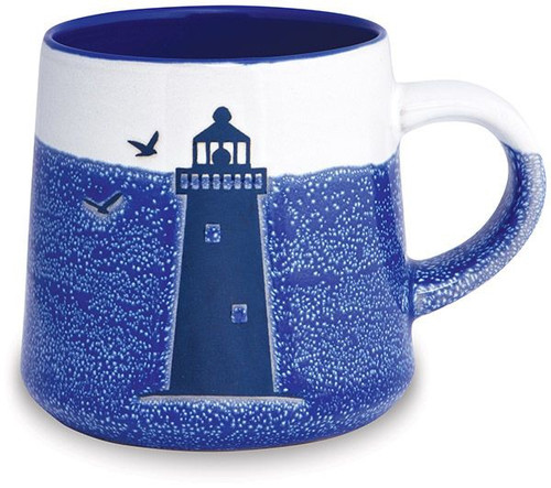 Artisan lighthouse mug