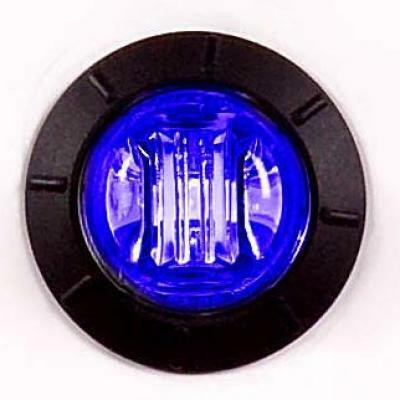 M09300BCL 3/4" Blue LED Courtesy Light With Clear Lens STS Diesel