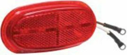 LED Lens Insert - Red, 2 Eyelets, 200 Series, 6 Diodes