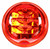 30 Series, High Profile, LED, Red Round, 8 Diode, Marker Clearance Light, PC, PL-10, 12V