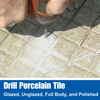 Drilling through glazed porcelain tile with Bad Dog bit